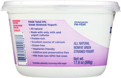 FAGE TOTAL GREEK: 0% Nonfat Plain Greek Strained Yogurt, 17.6 oz