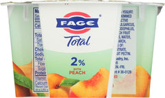 FAGE TOTAL GREEK: 2% Peach Greek Strained Yogurt, 5.3 oz