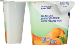 FAGE TOTAL GREEK: 2% Peach Greek Strained Yogurt, 5.3 oz