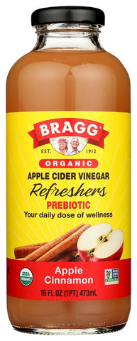 BRAGG: Organic Apple Cinnamon Apple Cider Vinegar Refreshers, 16 oz