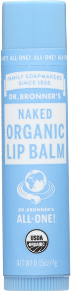 DR BRONNER'S: Organic Naked Lip Balm, 0.15 oz