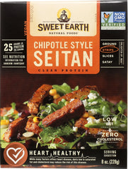 SWEET EARTH: Seitan Strips Chipotle, 8 oz