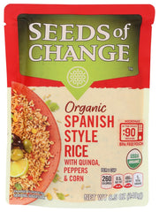 SEEDS OF CHANGE: Organic Spanish Style Rice with Quinoa, 8.5 oz