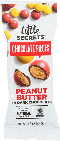 LITTLE SECRETS: Peanut Butter in Dark Chocolate Candies, 1.5 oz