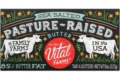 VITAL FARMS: Pasture-Raised Sea Salted Butter, 8 oz