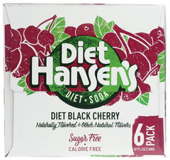 HANSEN'S: Black Cherry Diet Soda, 72 oz