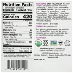 LUNA & LARRYS COCONUT BLISS: Organic Vanilla Cookie Sandwich, 5.25 fl oz