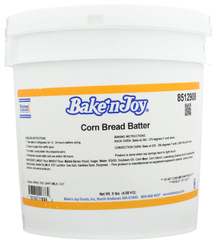 BAKE 'NJOY: Corn Bread Batter, 9 lb