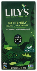 LILY'S: 85% Extremely Dark Chocolate, 2.8 oz