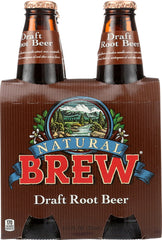 NATURAL BREW: Draft Root Beer 4 Pack, 48 oz