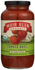 MUIR GLEN ORGANIC: Tomato Basil Pasta Sauce, 25.5 Oz