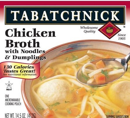 TABATCHNICK: Chicken Broth with Noodles and Dumplings Soup, 14.50 oz