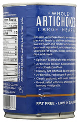 DELALLO: Whole Artichokes Large Hearts, 14.10 oz