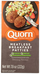 QUORN: Meatless Breakfast Patties, 7.80 oz