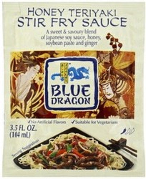 BLUE DRAGON: Honey Teriyaki Stir Fry Sauce, 3.50 fo