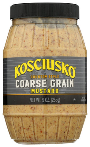 KOSCIUSKO: Country Style Course Grained Mustard, 9 oz