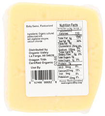 ORGANIC VALLEY: Baby Swiss Cheese, 8 oz