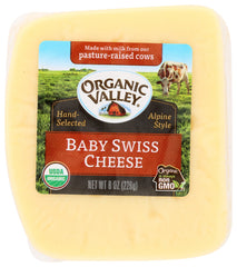 ORGANIC VALLEY: Baby Swiss Cheese, 8 oz