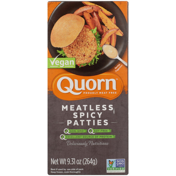 QUORN: Meatless Spicy Patties, 9.31 oz