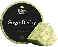 BELTON FARM: Sage Derby Cheese, 8.80 lb