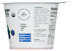 FORAGER: Blueberry Organic Cashewgurt, 5.30 oz