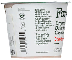 FORAGER: Strawberry Organic Cashewgurt, 5.30 oz