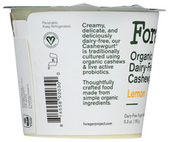 FORAGER: Lemon Organic Cashewgurt, 5.30 oz