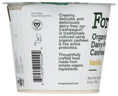FORAGER: Vanilla Organic Cashewgurt, 5.30 oz