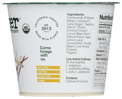FORAGER: Vanilla Organic Cashewgurt, 5.30 oz