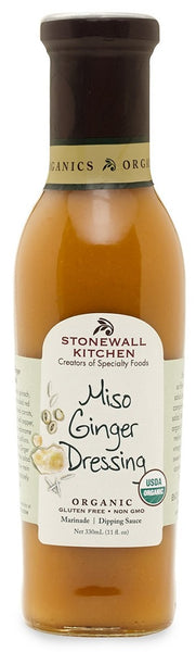 STONEWALL KITCHEN: Organic Miso Ginger Dressing, 11 fo