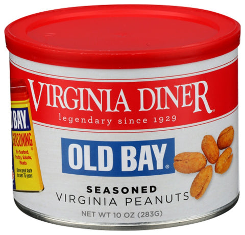 VIRGINIA DINER: Old Bay Seasoned Virginia Peanuts, 10 oz