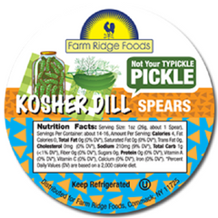 FARM RIDGE FOODS: Kosher Dill Spears Pickles, 32 oz