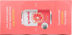 SPINDRIFT: Grapefruit Sparkling Water 8 Pack, 96 fo