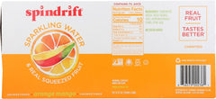 SPINDRIFT: Orange Mango Sparkling Water 8 Pack, 96 fo