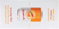 SPINDRIFT: Orange Mango Sparkling Water 8 Pack, 96 fo