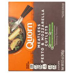 QUORN: Meatless Pesto and Mozzarella Cutlets, 8.50 oz