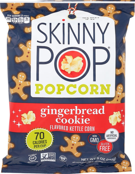 SKINNY POP: Gingerbread Cookie Popcorn, 5 oz