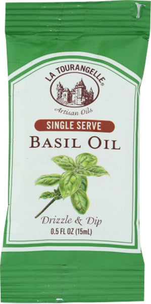LA TOURANGELLE: Basil Oil Single Serve Pouch, 0.50 fo