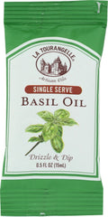 LA TOURANGELLE: Basil Oil Single Serve Pouch, 0.50 fo