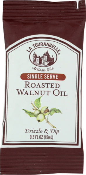 LA TOURANGELLE: Roasted Walnut Oil Single Serve Pouch, 0.50 fo