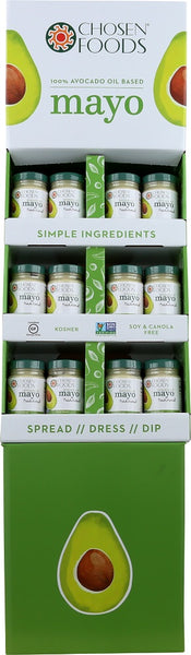 CHOSEN FOODS: Avocado Oil Mayo 24 Count Display, 1 ds