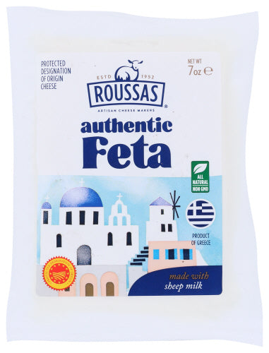 ROUSSAS: Authentic Feta PDO Cheese, 7 oz