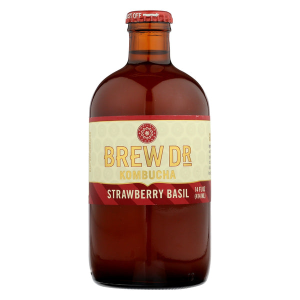 BREW DR KOMBUCHA: Strawberry Basil Kombucha, 14 oz