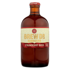 BREW DR KOMBUCHA: Strawberry Basil Kombucha, 14 oz