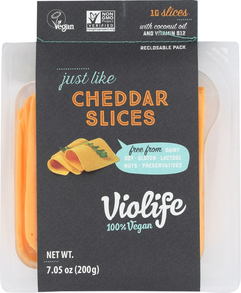 VIOLIFE: Just LIke Cheddar Slices Cheese, 7.05 oz