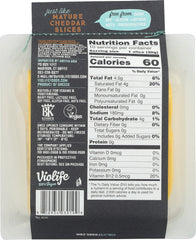 VIOLIFE: Just Like Mature Cheddar Slices Cheese, 7.05 oz