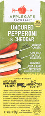 APPLEGATE: Naturals Pepperoni and Cheddar Snack Pack, 2.42 oz