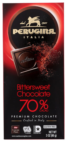 PERUGINA: Bittersweet Chocolate 70% Cacao Bar, 3.03 oz