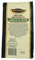 ALESSI: Garlic and Herb Italian Organic Bruschette, 5 oz