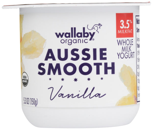 WALLABY: Aussie Smooth Whole Milk Vanilla Yogurt, 5.30 oz